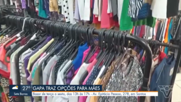 Jornal Tribuna: Bazar do GAPA tem opções de presentes para o Dia das Mães em Santos, SP